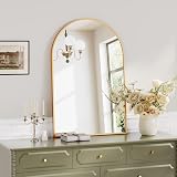 Dripex Gold Arched Mirror 60x90cm Wall Mounted or Leaning view 6