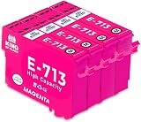 KING OF FLASH Compatible Ink T0713 Magenta for Epson Stylus SX SX218 SX415