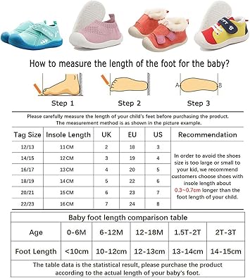 baby foot 12 cm what shoe size