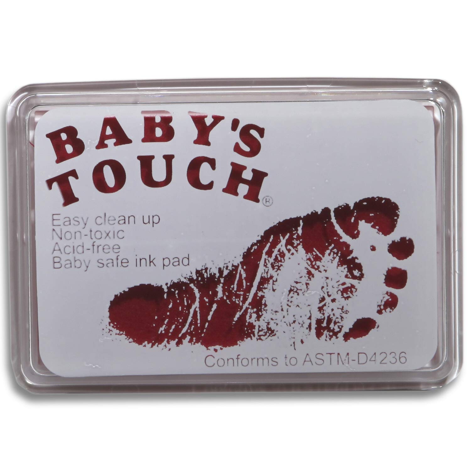 Baby's Touch Baby Safe Reusable Hand & Foot Print Ink Pads - Pink