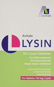 Avitale L-Lysin 750 mg Tabletten, 30 Stück, 1er Pack