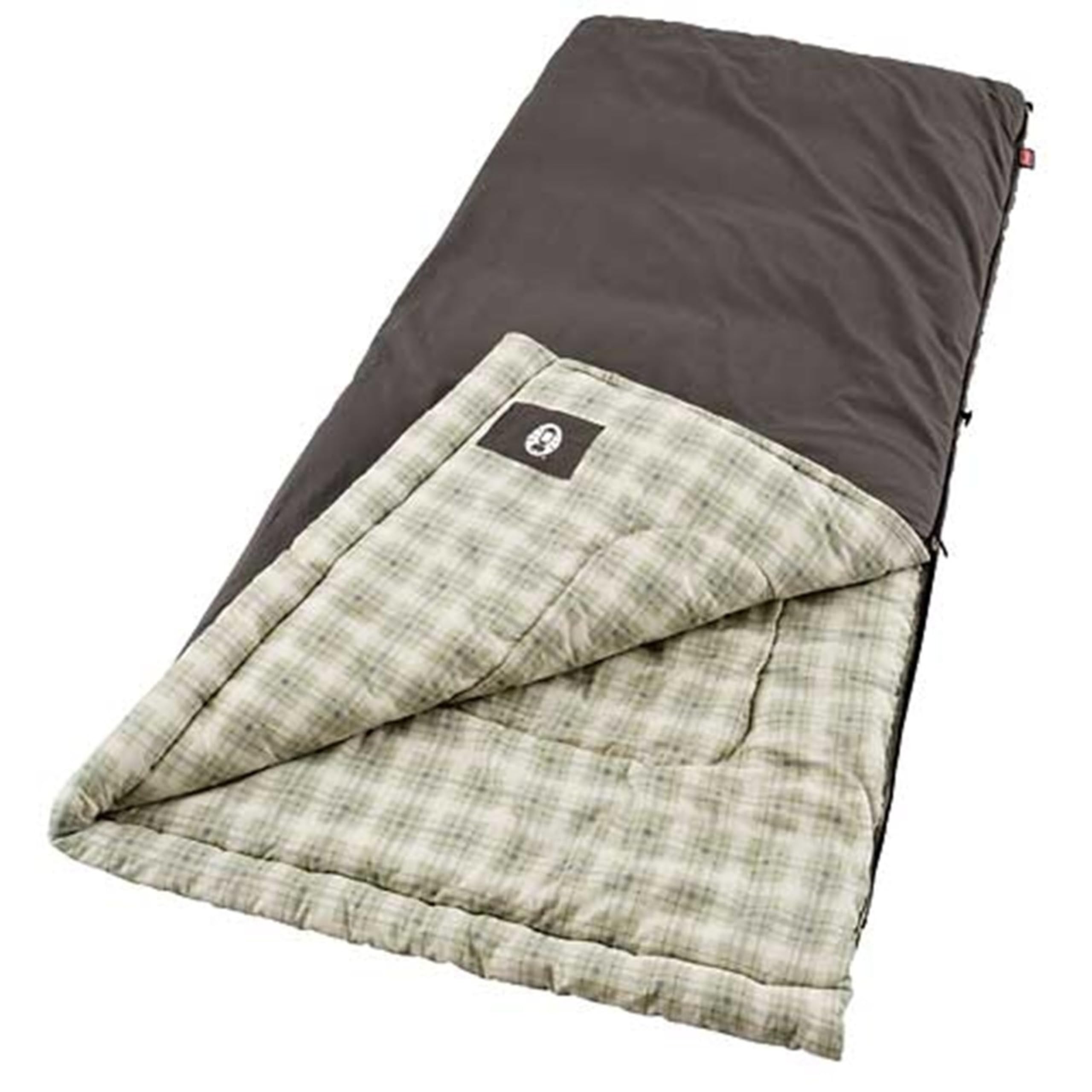 Photo 1 of ***(STOCK PHOTO FOR REFERENCE ONLY/ ITEM WILL VARY)*** Big & Tall 10°F Flannel Sleeping Bag, XL Sleeping Bag Fits Adults up to 6ft 7in Tall, Machine Washable, Great for Camping, Hunting, Guests, & More