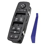 Obaee Driver Power Window Switch for 2011-2013 Dodge Durango 68086693AC | Front Left Driver Side Control, Replaces OEM 68086693AE, DWS2268, 2 Auto, 11 Pins