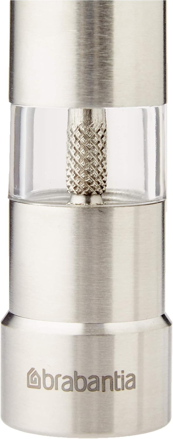 Brabantia Stainless Steel Salt and Pepper Crusher Set, Silver, 2.8x6.6x13.5 cm - Image 4
