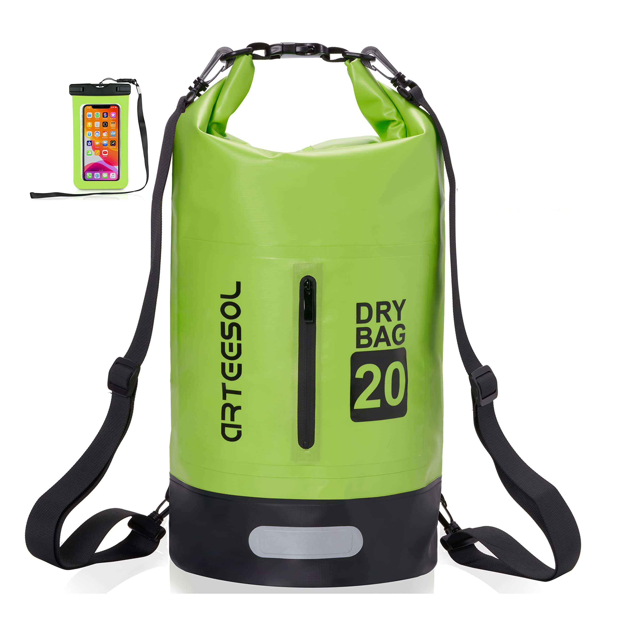 Waterproof Dry Bag, 5L/10L/20L/30L Waterproof Backpack Dry Sack Rucksack, Swim Bag with Adjustable Shoulder Straps, for Beach Swimming Kayaking Hiking Boating Canoeing Surfing Fishing