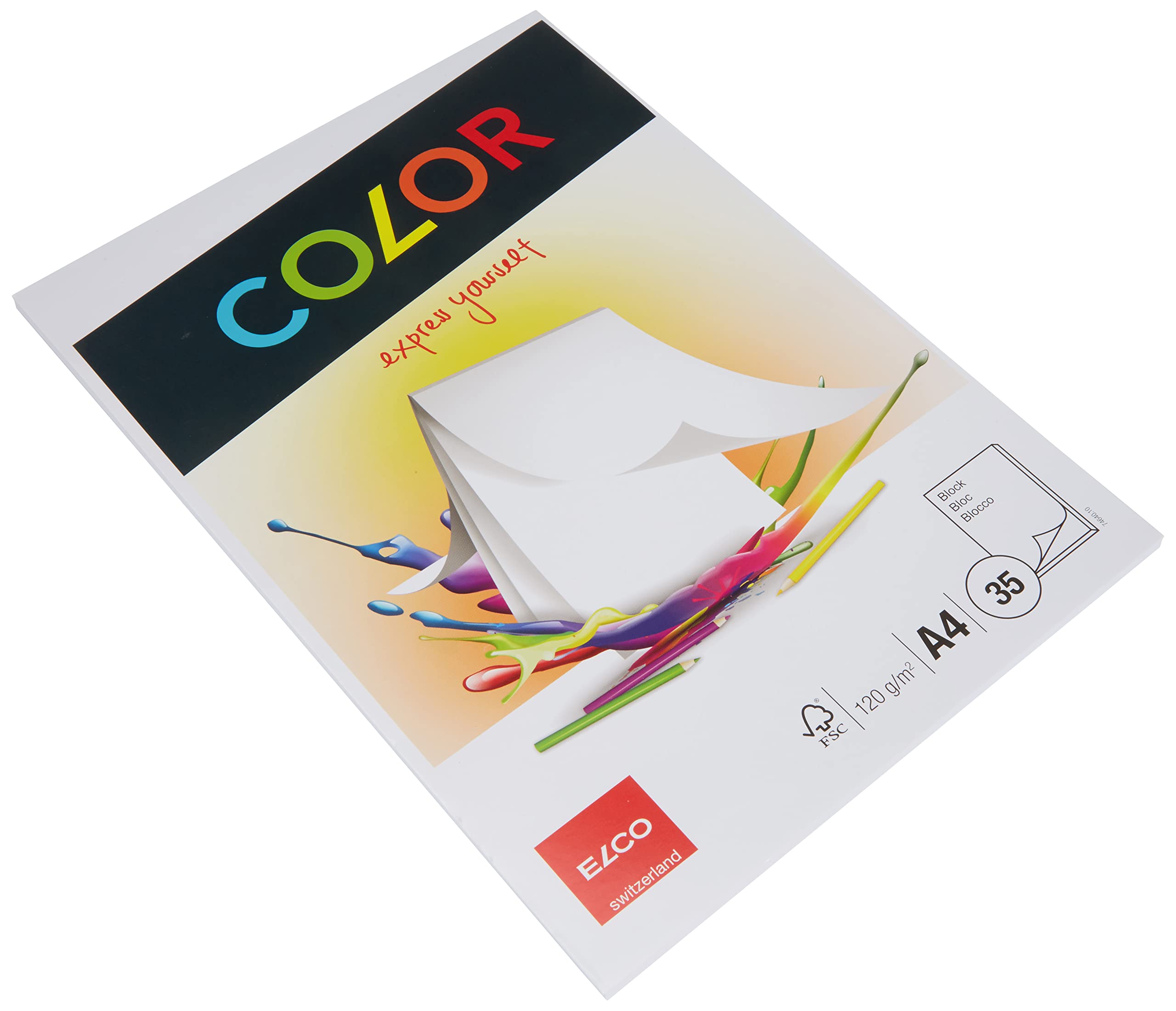 Elco A4 Quality 120gsm Paper Pad - White (35 Sheets)