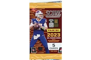 2023 Panini Score Football Gravity Pack 5 Cards Per Pack