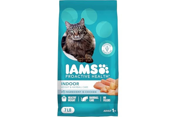 IAMS Proactive Health Dry Cat Food, Indoor Weight and Hairball Care, 7 lb product