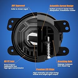KARSAM 4 Inch Round LED Fog Lights for 2007-2018