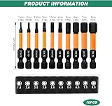 TakFree Hex Allen Key Drill Bit Set 10 pcs S2 Steel 50mm Magnetic H1.5-H8 view 2
