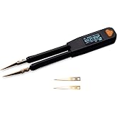 LCR Research Pro1 Plus - 100KHz LCR Meter with 0.1% Accuracy/LED Tester/ESR Meter/Smart SMD Tweezers/with Spare Test Tips