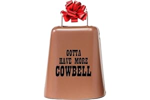 Bevin Bells "Gotta Have More Cowbell" (Medium) | Kentucky Cow Bell w/Copper Color | Made from Steel | Loud Noise Makers w/Handle | Made in CT, USA