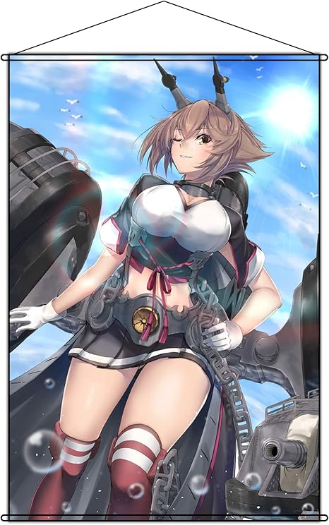 Amazon Cosworld タペストリー 艦隊これくしょん 艦これ 女性提督 陸奥 ポスター 掛ける絵 巻物 軸物 アニメ おしゃれ 萌え 90cmx60cm アニメ 萌えグッズ 通販