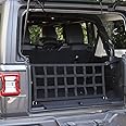 JeCar Trunk Net Mesh Cargo Net for 2018-2023 Jeep Wrangler JL JLU 2 Door & 4 Door (Black)