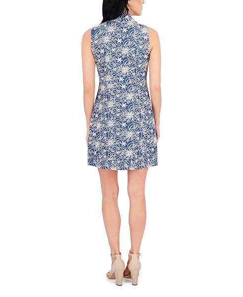 KENSIE WOMEN’S DRESS, CHAMBRAY IVORY, 6
