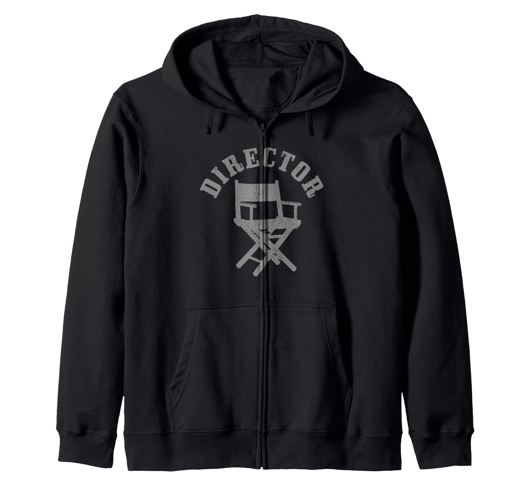Movie Director Chair Film Making Filmmaker Funny Gift Zip Hoodie