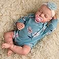 Jirachi Realistic Reborn Baby Dolls Girl, 18-inch Sleeping Lifelike Reborn Baby Dolls Soft Body Cute Newborn Baby Doll with Toy Accessories Gift for Kids Age 3