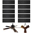 10 Pack Ceiling Fan Filters for Blades - Ceiling Fan Air Purifier Pads - Activated Coconut Carbon Fan Filter for Ceiling Fan - Ceiling Fan Accessories Dust Catcher