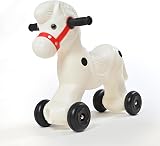 DIVCHI Rocking Horse Toddler Ride On Toy White Easy Grip Handles Stable Saddle view 3