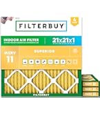 Filterbuy 21x21x1 Air Filter ERV 8, Pleated HVAC AC Furnace Filters (6 - View #6
