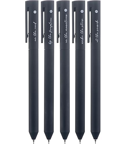 A-Premium Replacement 1356869095 Mr. Pen Retractable Gel Pens 10-Pack - 0.5mm Fine Point Black Ink Pens For Writing & Journaling Muji Pen