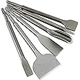 YaeTek SDS Plus Hammer Drill Chisel Set 6pcs With Tile, Gouge, 2pc Wide, Flat, and Point Chisels - Rotary Hammer SDS Plus Bits Set