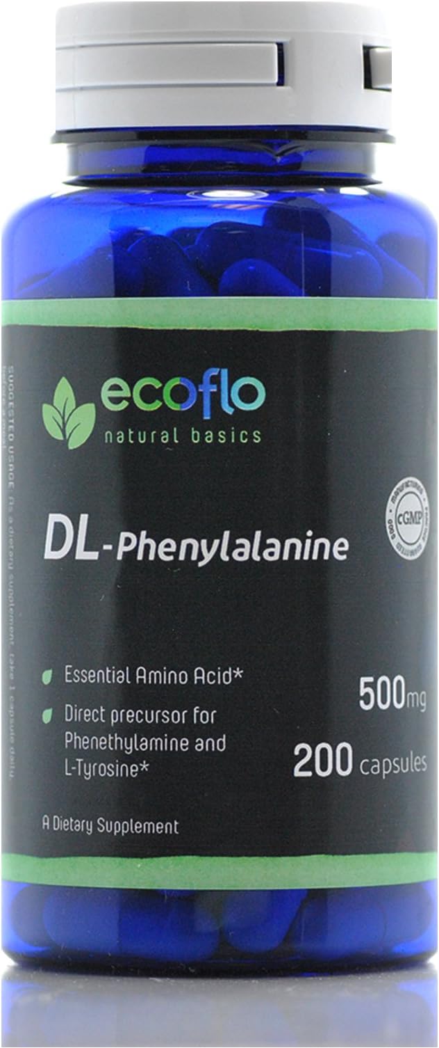 Ecoflo Naturals - DL-Phenylalanine 500 mg, 100 Capsules