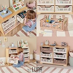 Collapsible Storage Box, Foldable Crate Organizer