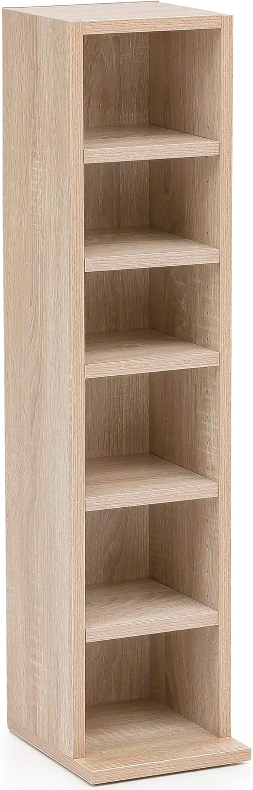 Finebuy Design Bucherregal Sv51375 Mit 6 Fachern 21 X 91 X 25 5 Cm Standregal Holz Regal Freistehend Flur Schmales Wandregal Kinderzimmer Nischenregal Modern Amazon De Kuche Haushalt