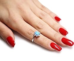 CloseoutWarehouse Oval Simulated Opal Swirl Tension