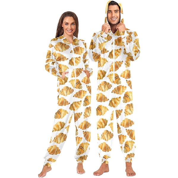 ALAZA Watercolor Caterpillar Unisex Onesie Hoody Pajamas Jumpsuit One-Piece Sleepwear For Men Women S Multicolor