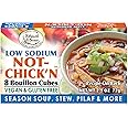Edward & Sons Low Sodium Not Chickn Cubes - Vegetable Bouillon Cubes, Not Chicken Bouillon Cubes Vegan, Vegetable Broth - 2.5 Ounce (Pack of 1)