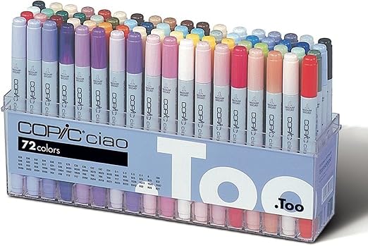 Amazoncom Manrojoytion Copic Ciao Marker Set 72a Color