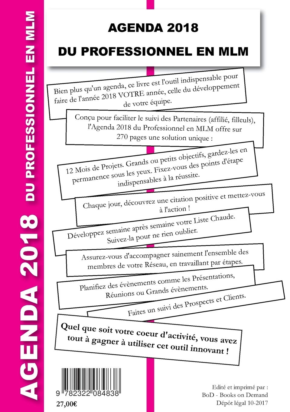 Agenda 18 Du Professionnel En Mlm French Edition Cauchois Alexandre Amazon Com Books