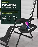 KEPLIN Set of 2 XXL Premium Heavy Duty Padded Two Tone Zero Gravity Chairs view 6