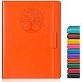 Biuwory Lined Journal Notebook for Women Men,256 Pages B5 Large Hardcover Leather Journals for Writing,Travel,Business,Work,School,College Ruled Notebooks for Note Taking,Diary Notepad 7.8"×10.2"