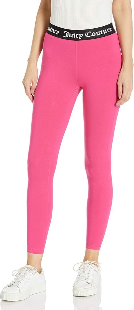 Juicy Couture Women S Cotton Logo Leggings Amazon De Bekleidung