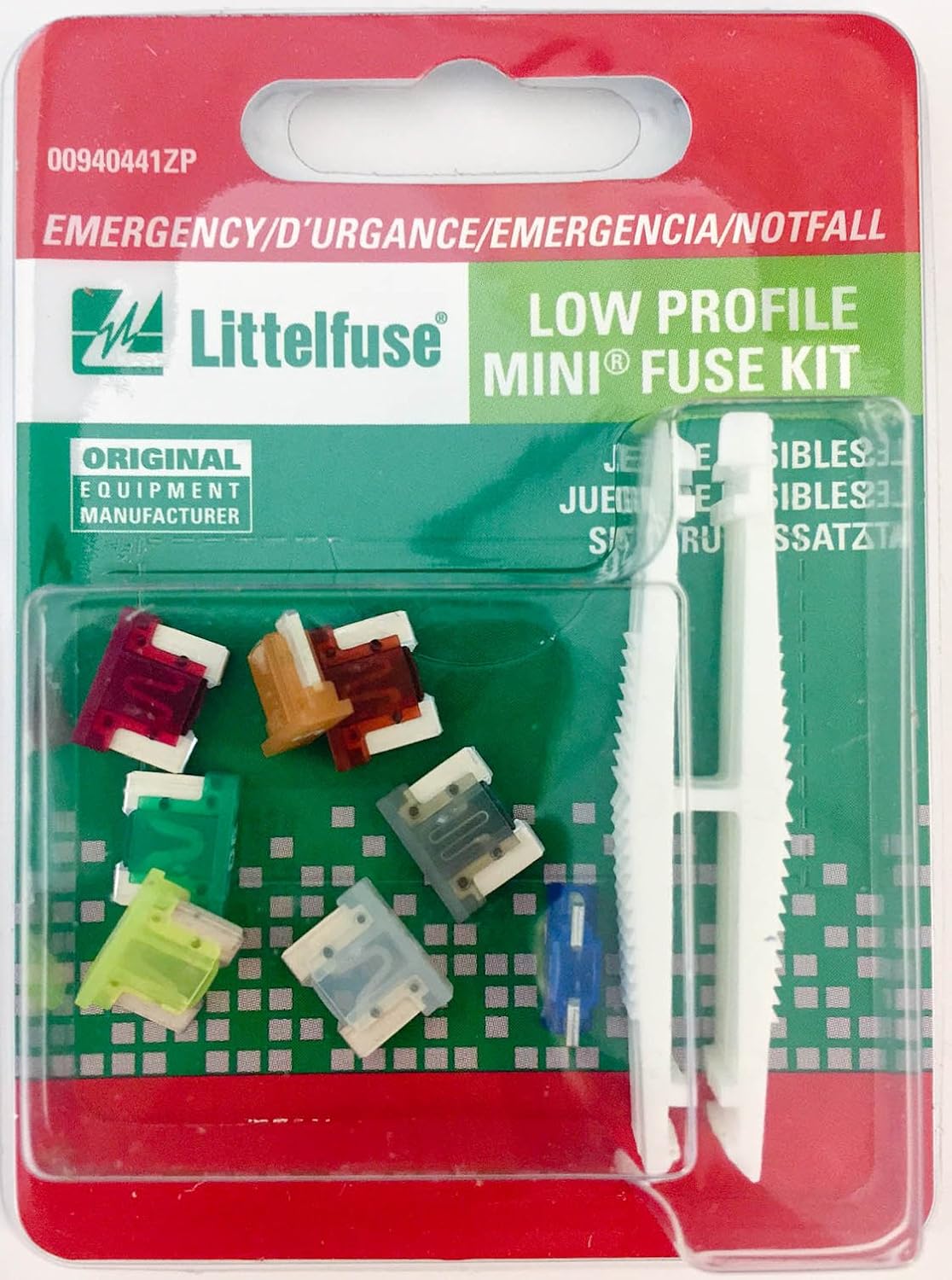 Littelfuse 00940441ZP Low Profile Mini Emergency Fuse Kit