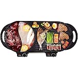 Liven Electric Grill With Hot Pot SK-J6860 Multifunctional, Indoor Teppanyaki Grill/Korean BBQ/Shabu Shabu Hot Pot, 3.6L Capa