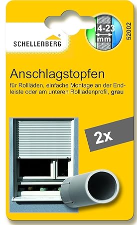 Schellenberg 52002 Anschlagstopfen für Rollladen, grau