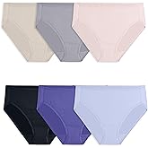 Fruit of the Loom Women's Lightweight Microfiber Underwear, Smooth Under Clothes, Available in Plus Size