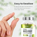VitaBright Black Maca Root Capsules Yellow 11,000mg 180 Count UK Made view 9