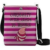 Cheshie Cat Crossbody Bag Cartoon Movie Fan Gift Cat Lover Gift Alicee Travel Vacation Backpack Purse Wallet Bag