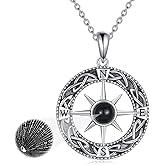 Compass Necklace Sterling Silver Celtic Knot Necklace Graduation Friendship Talisman Travel Necklace Inspirational Graduation Gift Jewelry Gifts for Women Girls