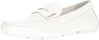 Calvin klein mens white loafers Clearance