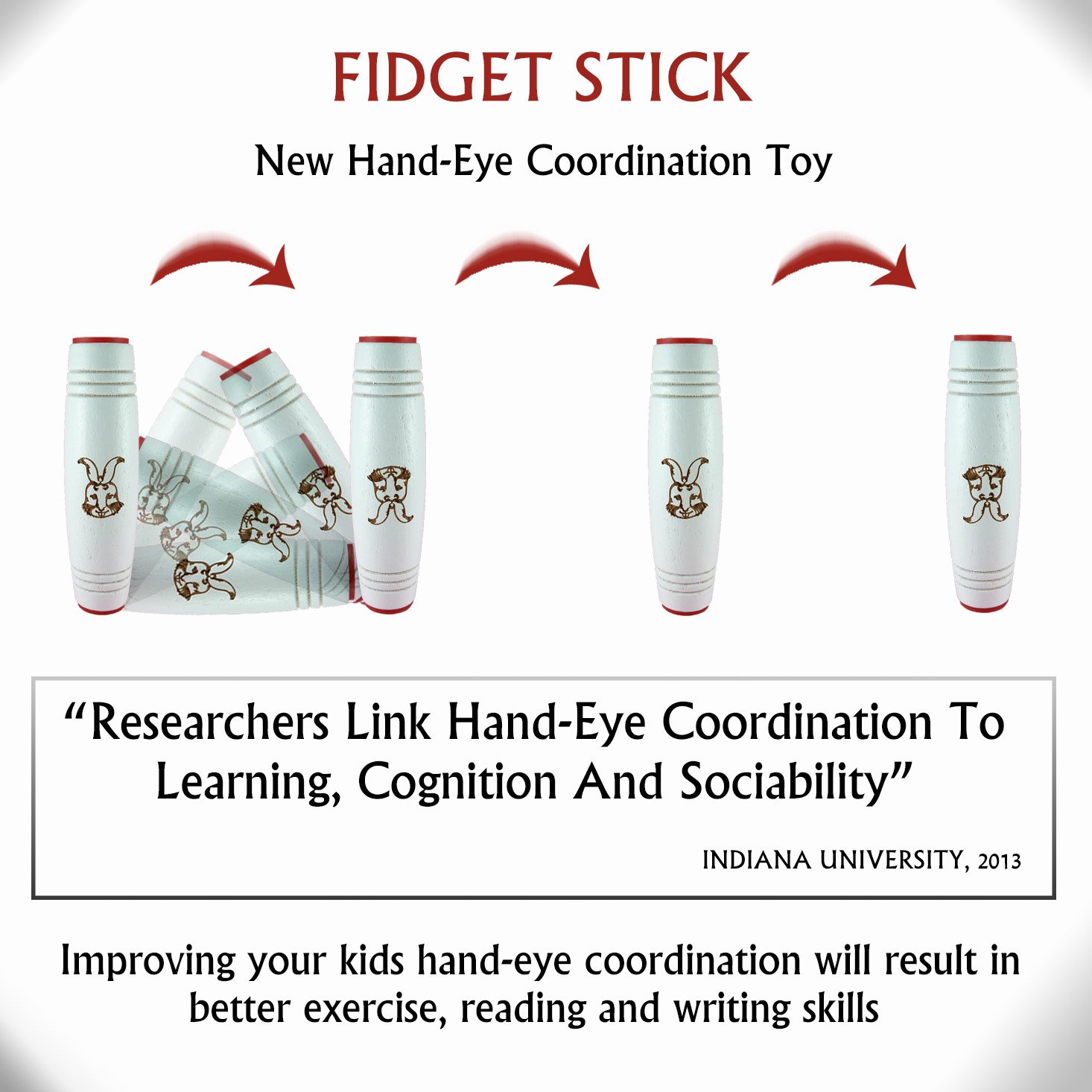 Best Fidget Spinner Set, Including 3 Spinners: LED Fidget Spinner, Blue High Speed Tri Spinner, Flower Spinner for Small Hands and the New Fidget Stick Toy. 2 Free Surprising Bonuses Inside!