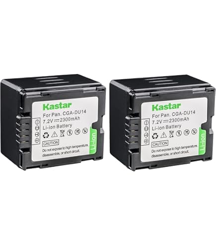 vhbw 2 x Batteries replaces Panasonic CGR-D08, CGR-D110, CGR-D08A, CGR