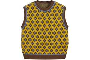 CIDER Sweater Vest Women Sleeveless Cropped Sweaters Cute Graphic Tank Tops Old Money Clothes Fall Outfits