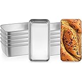 Leonyo 12 Pack Loaf Pans for Baking Bread, 9IN x 5IN Stainless Steel Loaf Bread Pans Set for Homemade Meatloaf, Bananas, Brownies, Lasagnas, Dishwasher Oven Safe