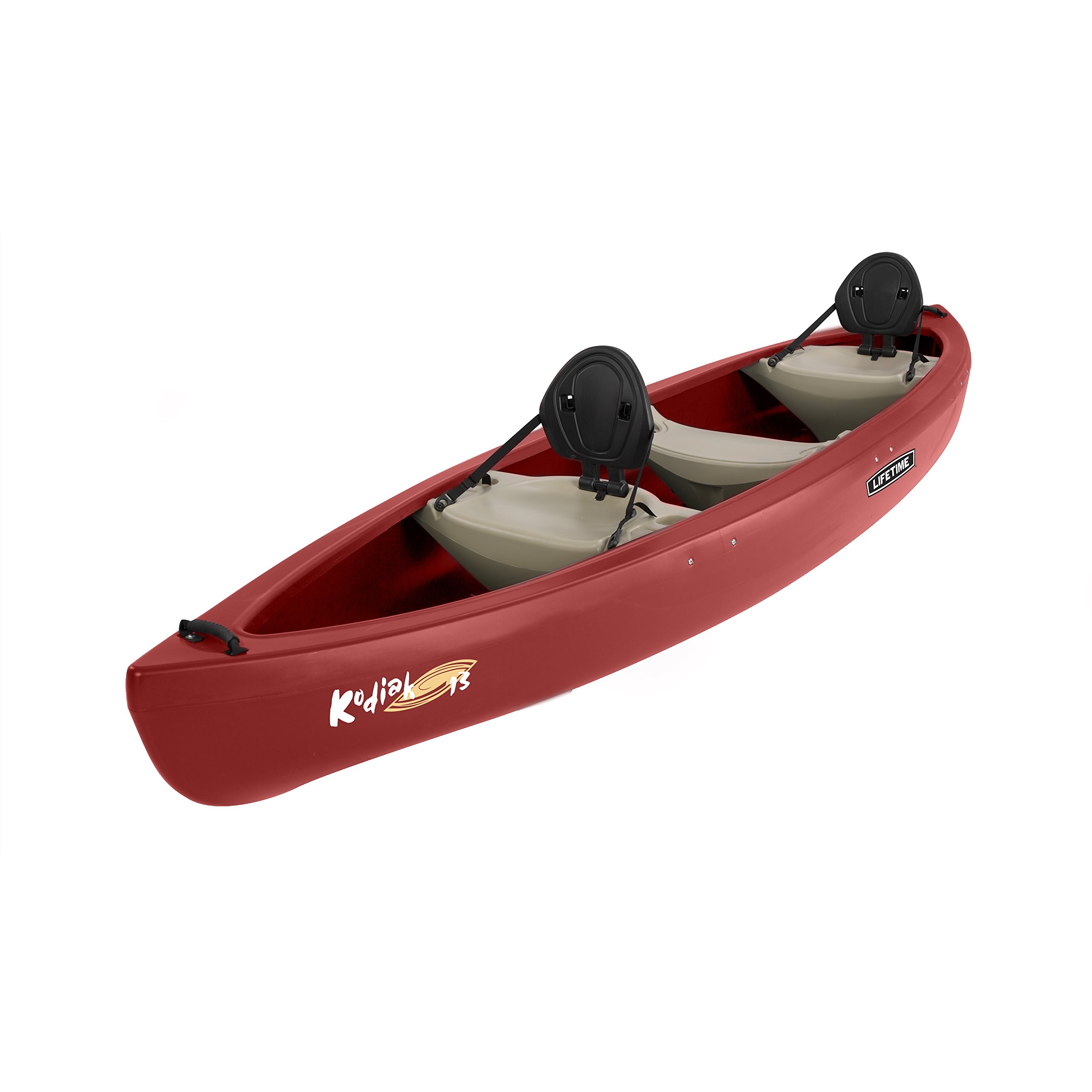 Lifetime Kodiak Canoe with 2 Paddles, Red, 13' Missouri Float Trips